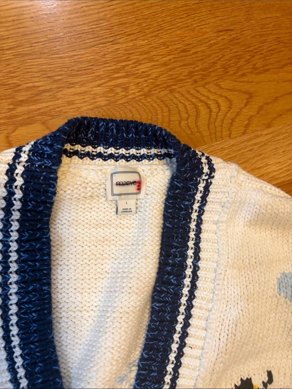 Anthropologie x Maeve Icon Chunky Cardigan Size Large NWT - Picture 10 of 14